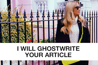 ghostwrite a linkedin thought leadership article by you