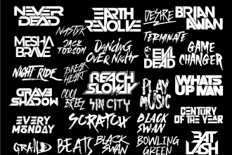 design dj, producer,rap,rock, band logo in 24hours