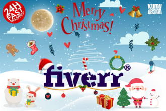 decorate your logo for christmas or any occasion