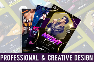 design eye catching professional flyer and promo