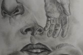 make a pencil or ink illustration in freestyle art