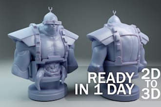 convert your sketch into a 3d print ready model