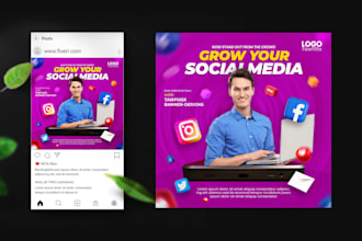 social media banner and post design