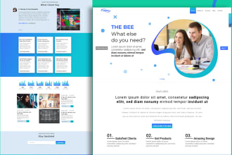 design modern landing page and web template UI