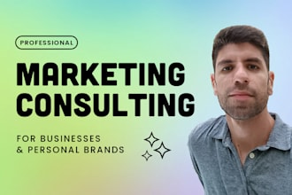 provide marketing consulting for your startup
