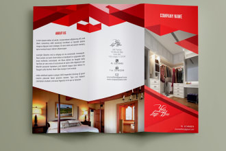 design fantastic creative trifold brochure