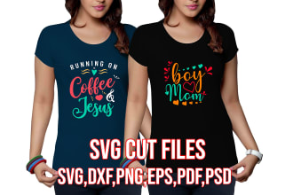 make tshirt design with svg cutting files