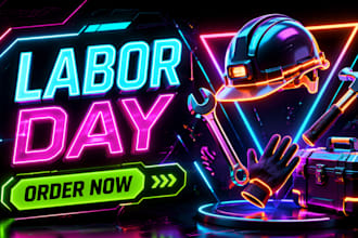 do labor day flyer, poster, sale banner design