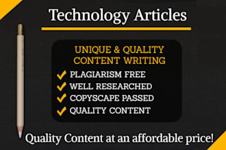 write tech articles for your technology website