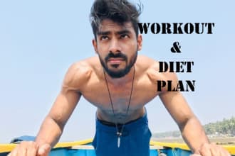 be your fitness coach and create a professional workout plan and diet plan