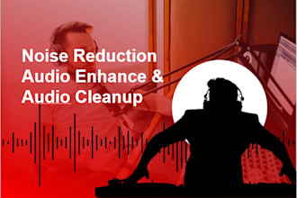 do professionally noise reduction, audio enhance and cleanup