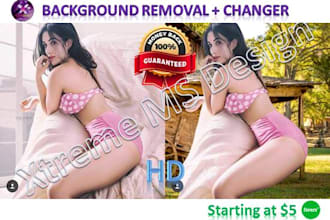 background remove and changes