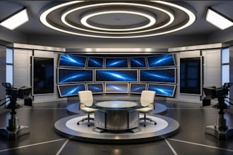 build 4k vmix virtual studio with uv maps