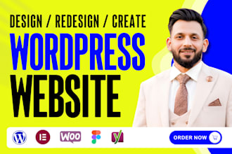 do wordpress website design, development or redesign wordpress business website
