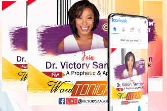 do a social media church or event flyer design in 6hrs