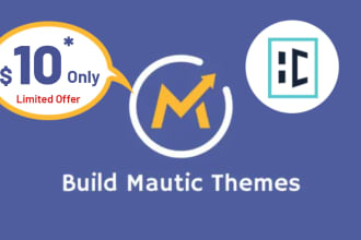 build mautic email and landing page theme