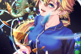 draw  anime, fanart, original character for you