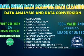 do data entry and appending enrichment