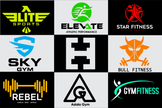do unique athletic, fitness, health, sports and gym logo