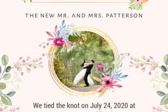 design digital invitation and greeting card