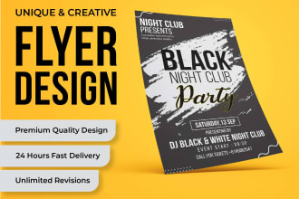 create event flyer, bifold, trifold brochure, banner and marketing material epk