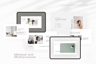 design minimal powerpoint presentation slide