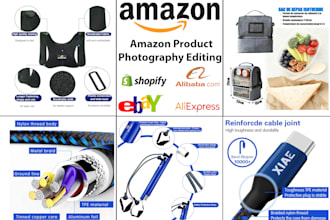 design amazon product photography editing, image retouching