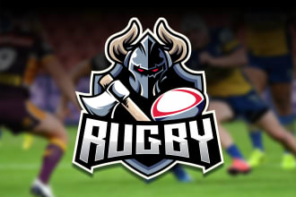 design rugby hockey cricket volleyball gym sports logo