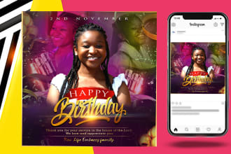 create outstanding birthday flyer design
