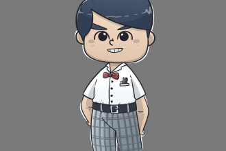 draw cartoon illustration based on your ideas