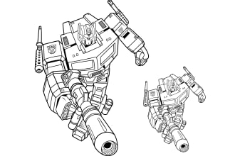 draw detailed line art illustration