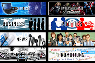 create any size UNIQUE 2 web Banners in 1 day
