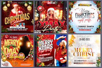 design christmas, new year, thanksgiving, black friday motion, party, flyer