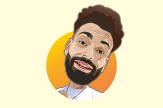 draw an awesome big head cartoon from your photo