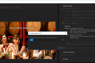 do your wedding multi camera edit for best price