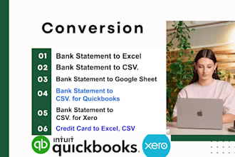 convert bank statement to excel CSV and pdf to excel csv