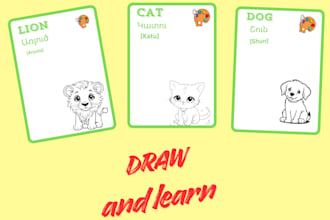 make educational videos and interesting flashcards for children