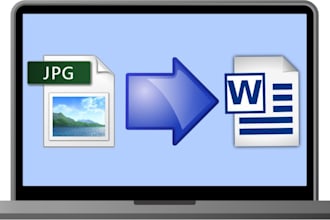 convert content in jpg to word or pdf by typing