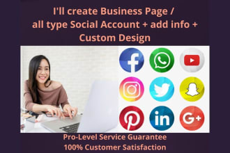 set up and manage your social media accounts and business pages