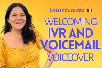 record a perfect french or english voicemail and IVR