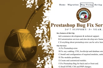 fix any prestashop errors and problems