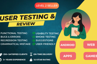test and review website, mobile apps and games android
