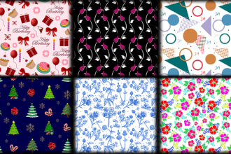 design seamless, repeat pattern for fabrics and many more