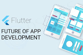 build a mobile app using flutter for both IOS and andriod