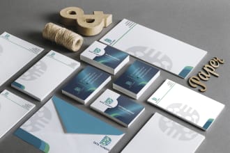 create a professional business card and stationery design
