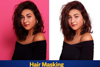 advanced hair masking and background removal professionally