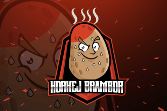 design best mascot logo for your twitch,youtube,instagram streaming
