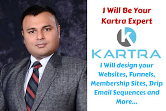 set up your kartra sales funnel website and automation