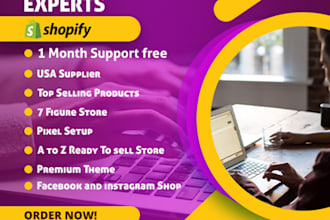 build 7 figure shopify dropshipping  store, private label store in UK,USA,uae