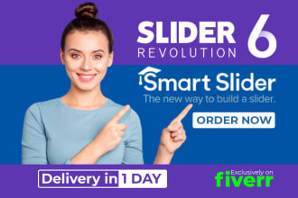 customize responsive slider revolution 6 or smart slider 3